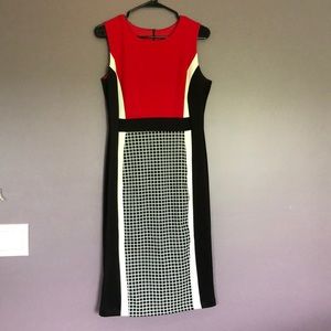 Enfocus Studio Dresses - Sleeveless red/black/white dress Enfocus Studio Dresses - Sleeveless red/black/white dress